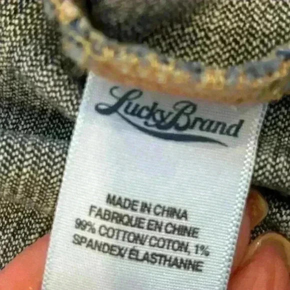 NWOT hand painted Lucky Brand ATL  Atlanta Denim Jacket Sz Xl - Picture 6 of 8